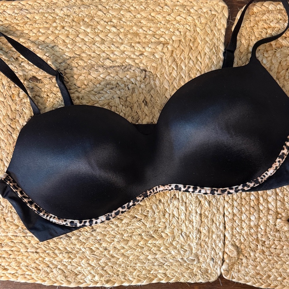 Victoria Secret Padded Bra with Leopard Trim - Women Intimates